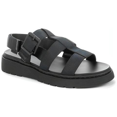 Black Casual Open Sandals Sandali Tessile Scarpe Donna Nero Eu 36, 937015/04-05 - Foto 1