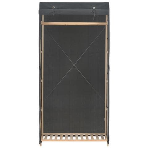 Lusso Casadino -  Armadio Grigio 79x40x170 Cm In Tessuto - Foto 1