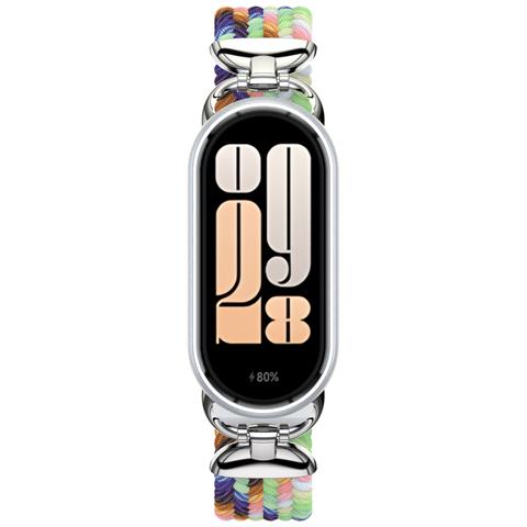 Elegante Cinturino Con Fibbia Intrecciata Per Xiaomi Mi Band 9/10 Multicolor - Foto 2