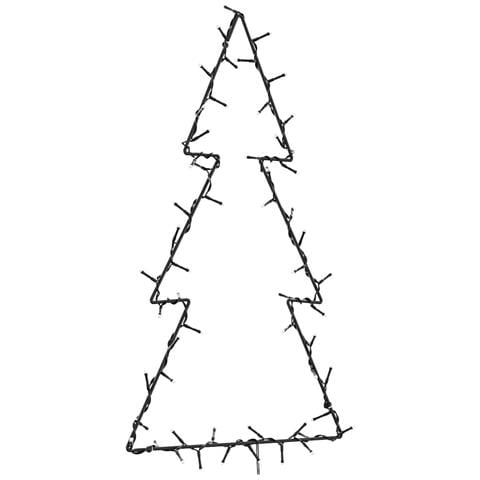 Luci di Natale Albero di Natale Silhouette 80 LED Bianco Caldo - Foto 1