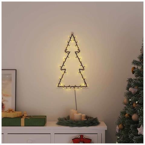 Luci di Natale Albero di Natale Silhouette 80 LED Bianco Caldo - Foto 2