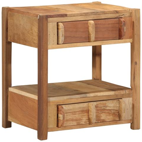 Tavolino 43x32x46 cm Legno Massello Recuperato - Foto 1