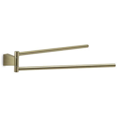 Portasalviette A Snodo Da Muro In Acciaio Inox E Cromall Tn23 Serie Tonale Oro Matt - Foto 1