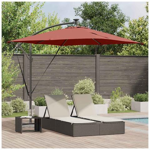 Ombrello a bilanciere a forma di banana Terracotta - Foto 2