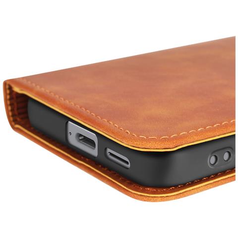 Custodia A Portafoglio Per Galaxy S25 Fe Magnetica Effetto Pelle Scamosciata Soft-touch - Foto 2