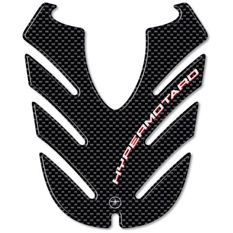 Paraserbatoio Adesivo 3d Carbonio Compatibile Per Moto Ducati Hypermotard New - Foto 1