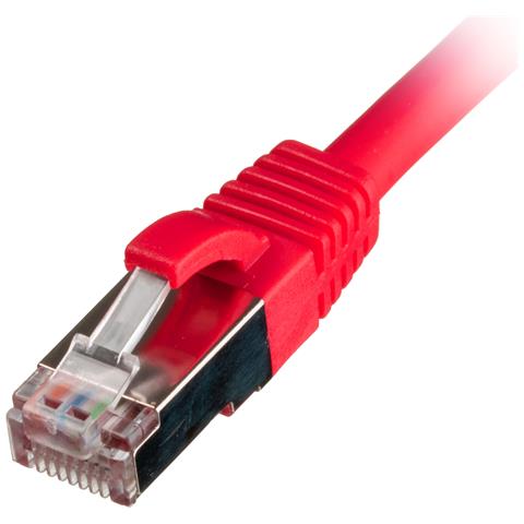 CNL 100PK 0.3M C6a Rd SFTP Ls 26AWG SB cavo di rete Rosso 0,3 m Cat6a S /FTP (S-STP) - Foto 1