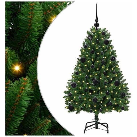 Albero di Natale artificiale Verde 120 cm PVC e Metallo - Foto 1