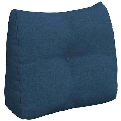 Cuscino per Schiena Blu 60 x 24 x 50 cm Tessuto - Foto 1