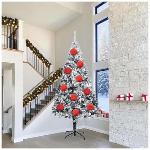 Set di Palle di Natale 3 pcs Rosso Plastica - Foto 2