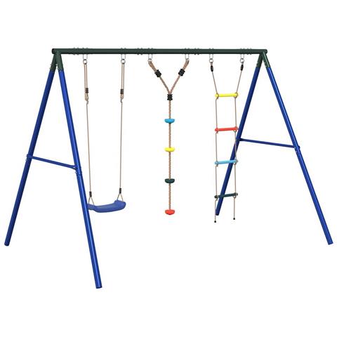 Set Gioco da Esterno con Altalena Scala e Altalena a Disco - Foto 1