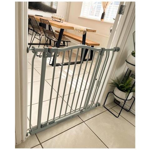 Bettacare Cancelletto Per Cani Con Parte Superiore Incurvata, 134cm - 143cm, Grigio Opaco - Foto 2