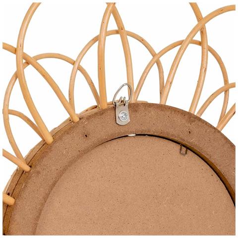 Specchio In Bambù Marrone D40/16,5x02h - Foto 8