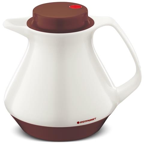 350 Borraccia termica 1L - Caraffa per caffè e tè - Senza BPA - Rosso e Bianco - Foto 1