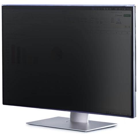 Filtro Privacy per Monitor 32" 16:9 Widescreen, Pellicola di Sicurezza in Acrilico da Appendere, Protezione Luce Blu, Installazione Rapida, + /- 30°, Lucido, TAA - Foto 1