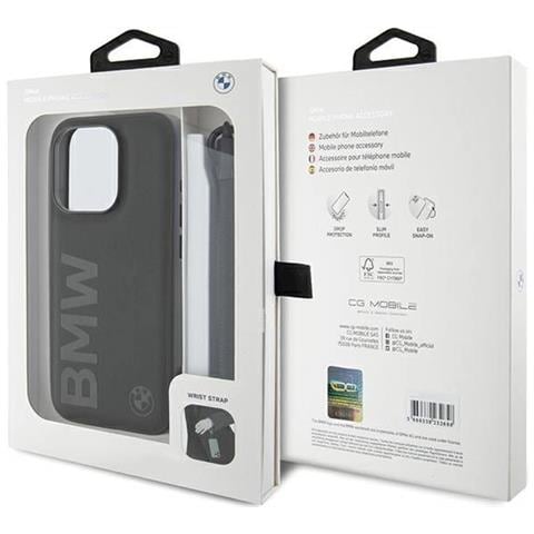 Custodia In Pelle Con Logo Bmw Per Iphone 15 Pro Max - Nera - Foto 1