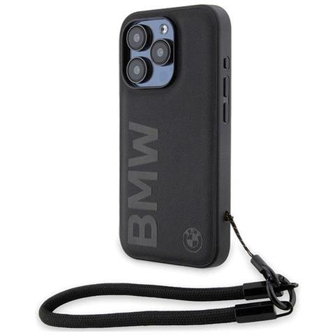 Custodia In Pelle Con Logo Bmw Per Iphone 15 Pro Max - Nera - Foto 7
