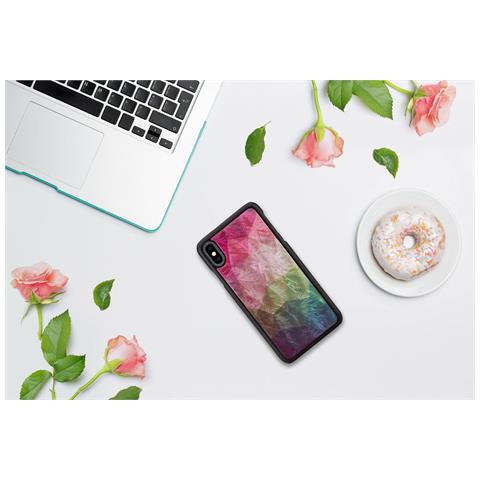 Custodia Nera Per Iphone Xs Max Con Motivo Floreale - Foto 4