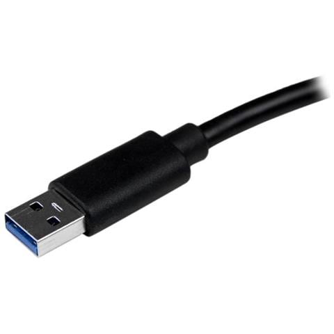 Adattatore USB 3.0 a Ethernet Gigabit NIC con porta USB - Nero - Foto 2