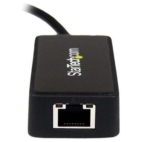 Adattatore USB 3.0 a Ethernet Gigabit NIC con porta USB - Nero - Foto 5