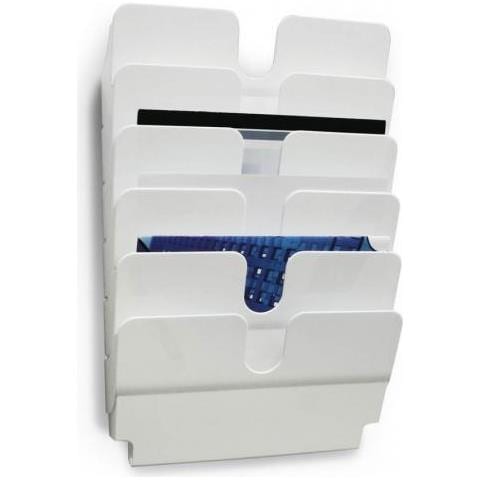 Flexiplus 6 A4 Orizz. Espositore Da Parete 6 Comparti A4 Orizz. Bianco - Foto 1