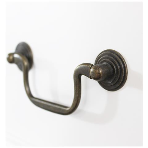 Scrittoio Con 4 Cassetti 87 X 38 X 103 Per Interno Sala Da Pranzo Salotto Cucina Ufficio Arte Povera Massello - Foto 4