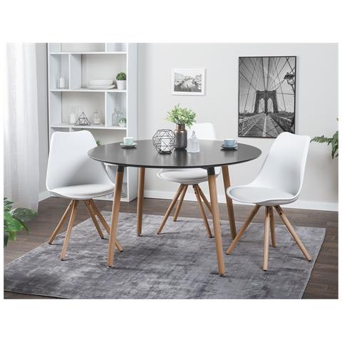 Tavolo Da Pranzo Bovio Nero 120 Cm 120 Cm - Foto 29