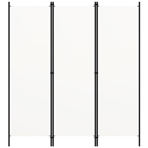 Paravento a 3 Pannelli Bianco 150x180 cm - Foto 6