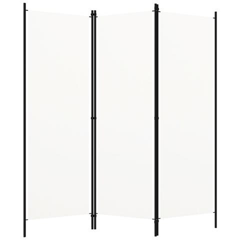 Paravento a 3 Pannelli Bianco 150x180 cm - Foto 1