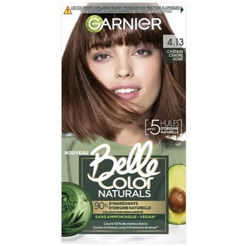 Belle Color Naturals Tinta Per Capelli Permanente Senza Ammoniaca - 4.13 Golden Ash Brown - Foto 1