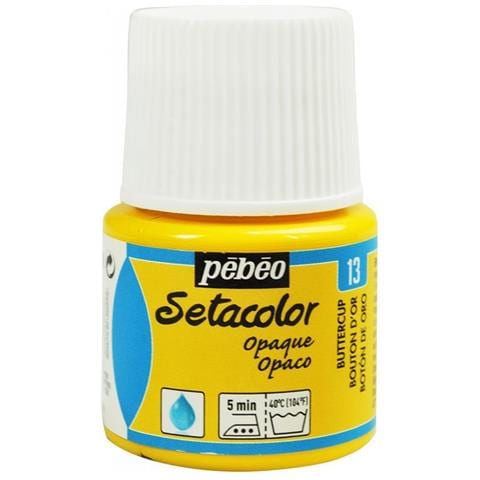 Pittura Tessile Setacolor Opaco - Giallo - 45 Ml - Foto 1