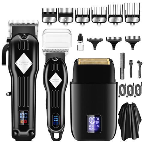 Set Tagliacapelli E Regolabarba Professionale Black - Foto 1