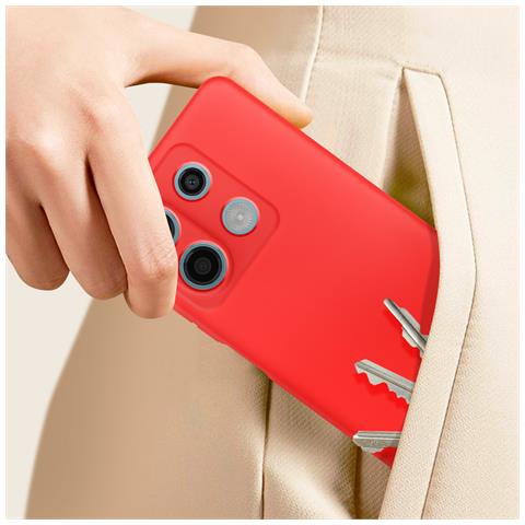 Cover Per Xiaomi Redmi Note 13 5g Semirigida Opaca Antimacchie Cordino - Foto 2