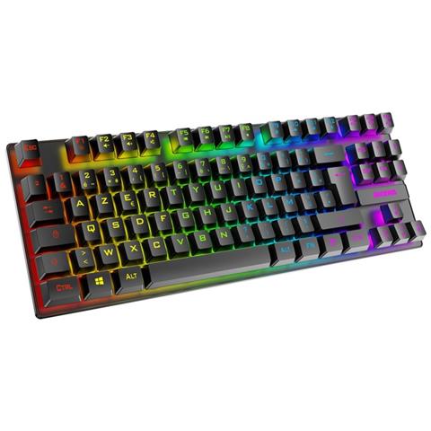 Tastiera Gaming Shonen T02 Tkl 88 Tasti Con Effetti Luminosi Rgb, Nero - Foto 2