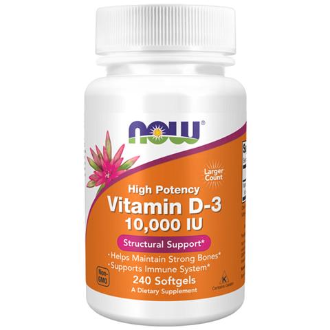 Vitamin D3 10000 Iu 240 Softgels Now Foods - Foto 1