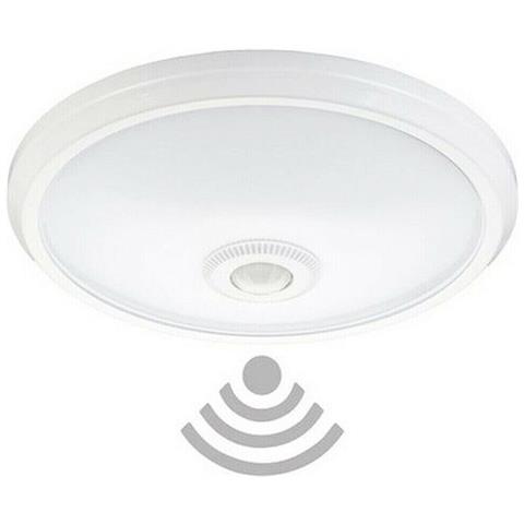 Plafoniera Led Soffitto Rotonda 15w Luce Fredda Sensore Movimento Infrarossi 174 - Foto 1