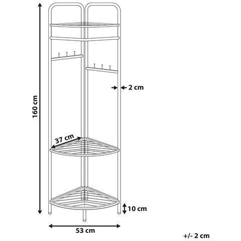 Appendiabiti Metallo Oro Lawton - Foto 8