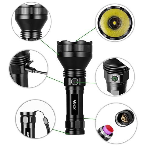 Torcia Tattica 20w 1900lm 17cm Serie Pro Va0109 - Foto 2