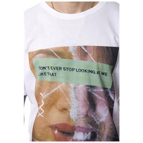 Maglietta In Cotone Bianco - M - Foto 4