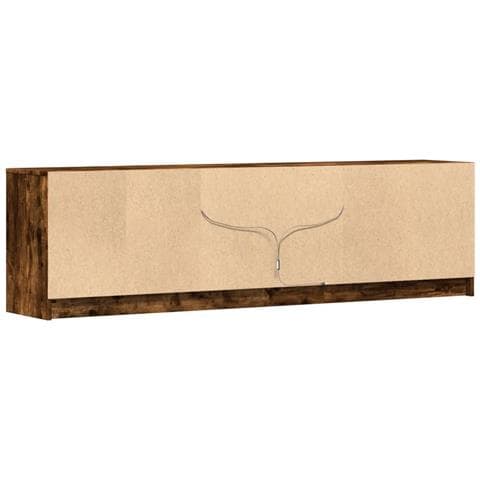 Mobile Porta TV con LED Rovere Fumo 180x34x50cm in Truciolato - Foto 2