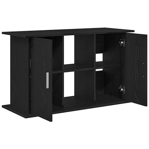 Supporto Acquario 101x41x58 cm Legno Multistrato Rovere Nero - Foto 2