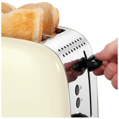 26551-56 tostapane 6 2 fetta /e 1600 W Crema, Argento - Foto 11