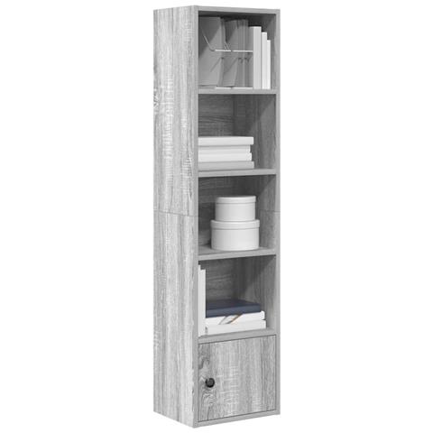 Libreria Grigio Sonoma 31x24x127 Cm In Legno Multistrato - Foto 1