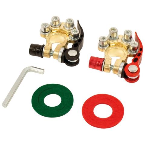 Kit 2 Morsetti Terminali Batteria Con Sgancio Rapido - Foto 1