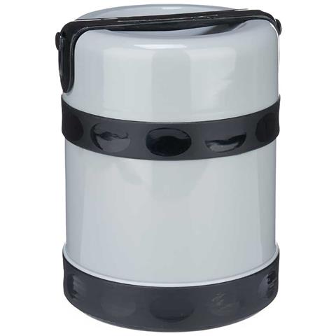 Dam Scatola Per Alimenti 1.2l Interno In Acciaio 14x14x19 Cm. Grigio - Foto 1