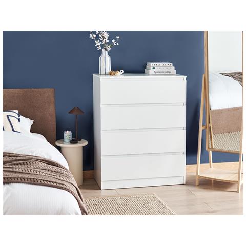 Cassettiera 4 Cassetti Winnipeg Bianco - Foto 1