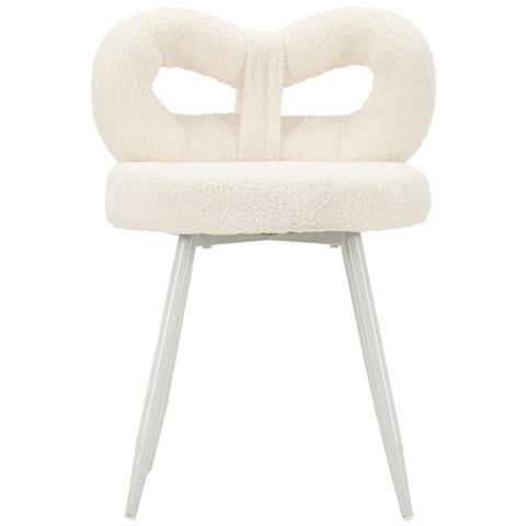 Sedia Fiocco - Bianco - Mdf - 40x40x67 Cm - Foto 2