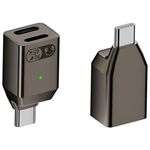 Adattatore Audio Da Lightning Femmina + Usb-c Femmina A Usb-c Maschio: Ascolta, Chiama E Ricarica Grey - Foto 2