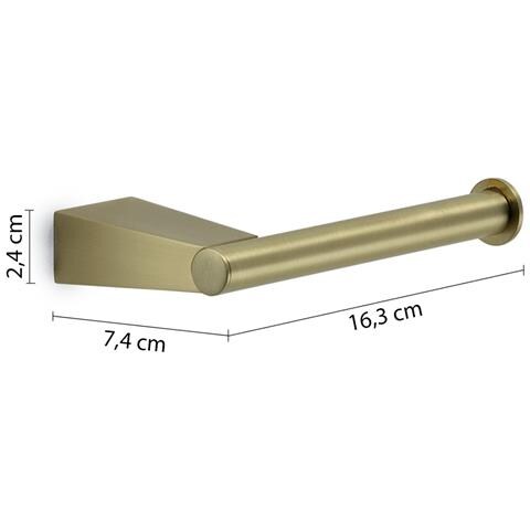 Portarotolo Da Muro In Acciaio Inox E Cromall Tn24 Gedy Serie Tonale Oro Matt - Foto 2