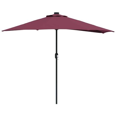 Ombrello da giardino Rosso bordò 294 x 150 x 224 cm Tessuto - Foto 1